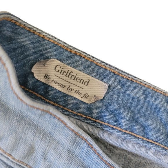 Torrid Womens Plus Size 20 Girlfriend Jeans Ripped Destruction - Picture 6 of 10